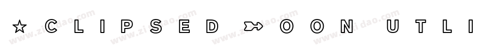 Eclipsed Moon Outline(1)字体转换